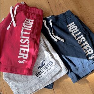 HOLLISTER Mens Sz S shorts 3 pair